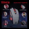 GAMEN Mouse Gaming Kabel 7200 DPI 6 Level DPI 16.8 Juta Warna RGB 13 Mode RGB GM300